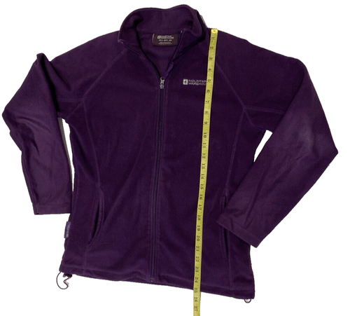 Mountain Warehouse Womens Long Sleeve Fleece Jacket Size UK/AU 12 Purple - Picture 7 of 17
