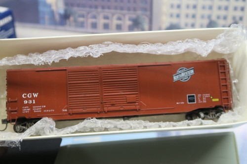 BLUEPRINT HO #1113 CNW CGW 931 50' DD BOX CAR! WITH KD'S! PLS READ! - Picture 3 of 21