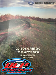 Polaris 2015 2016 RZR 900 1000 S Service Shop Repair Manual 9926814 New