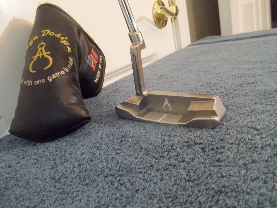 RH Gauge Design 34" GAA1 PUTTER by David Whitlam SS303, new Golf Pride grip - Image 4 of 4