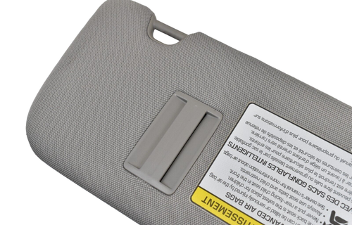 2015-2020 Kia Sedona Left Right Side Sun Visor Pair Set Gray Cloth OEM - Picture 3 of 8