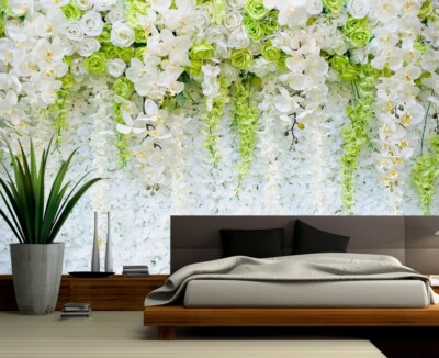3D Beautiful Flowers ZHUA20026 Wallpaper Wall Murals Removable Self-adhesive Ann