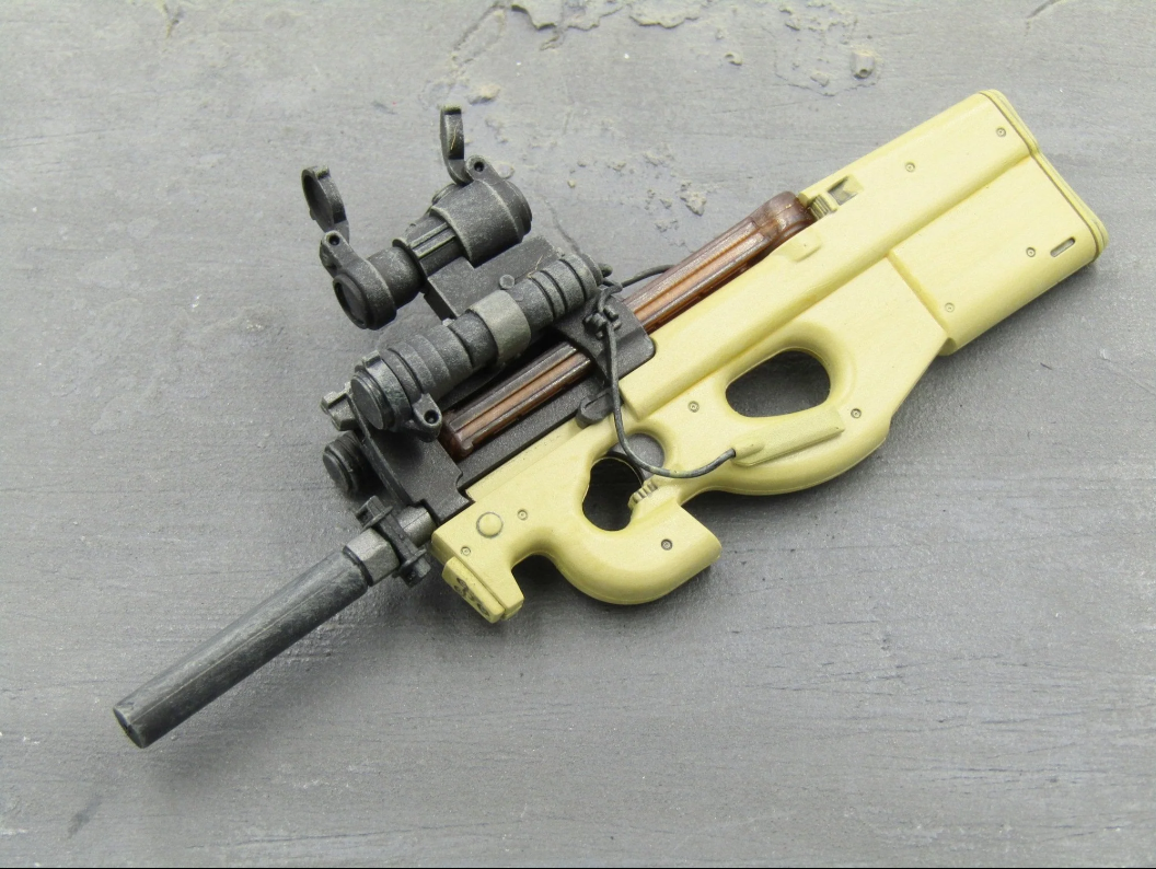 ミリタリー MODERN FIREARMS COLLECTION P90 Hot Toys 1/6 Modern Firearms Collection II P90 Tan Version