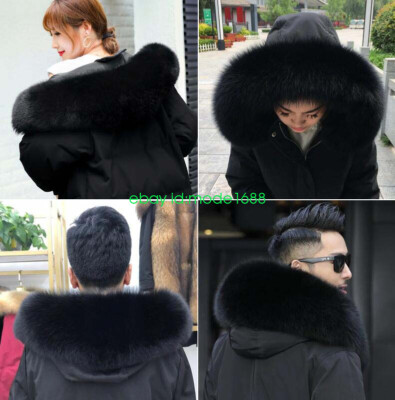 Parka Echt Pelz Kragen Kaufen Luxus Dick Pelzkragen Kragen Pelz