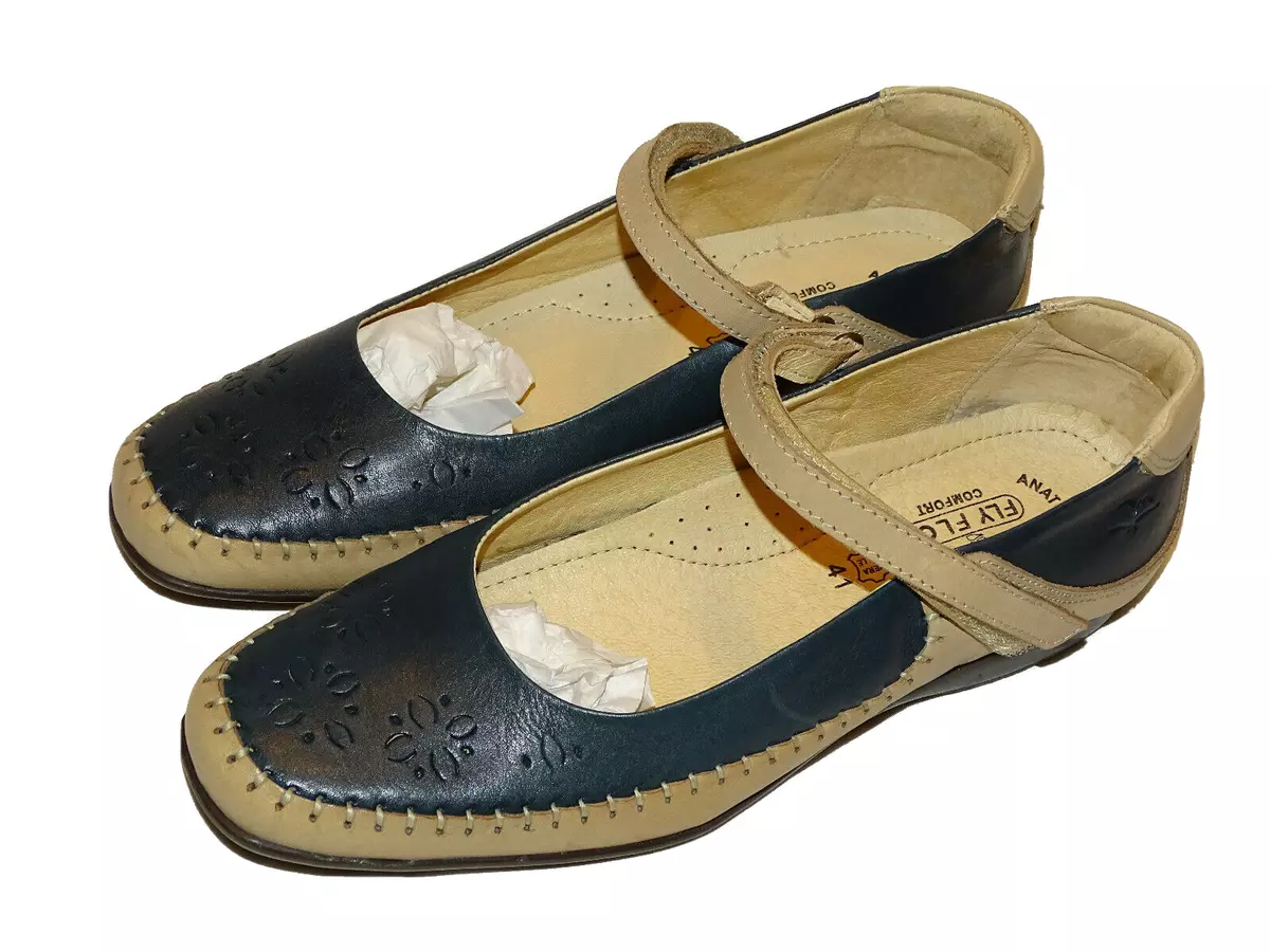Flyflot Womens Mary Jane Shoes size UK 8 EU 41 Anatomic Comfort