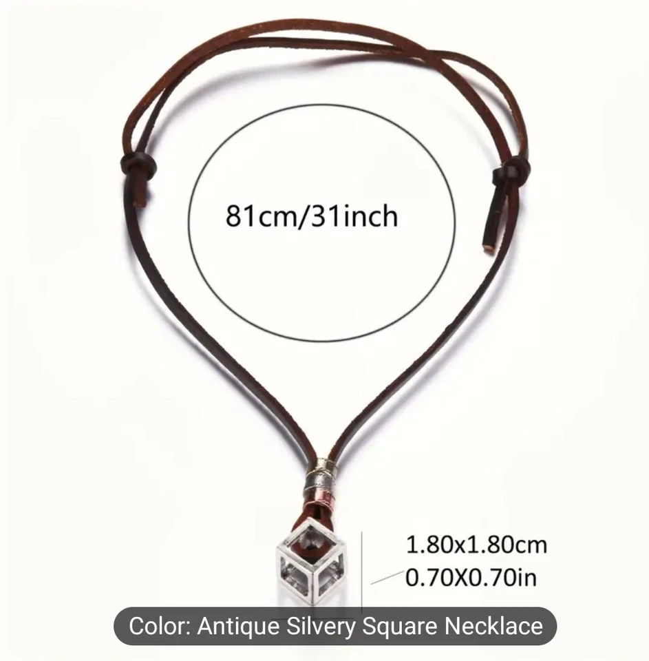 Collar colgante cubo 4d Foto 2 de 4