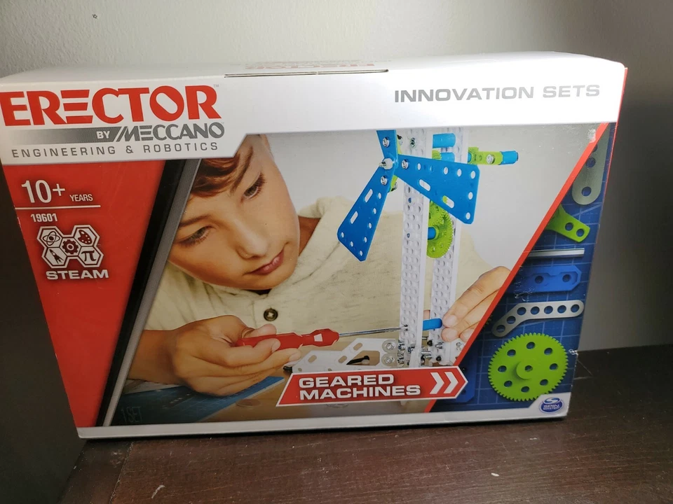 NEW SEALED  Meccano Erector Set Innovative Geared Machines Engineering/Robotics  - Image 3 of 4