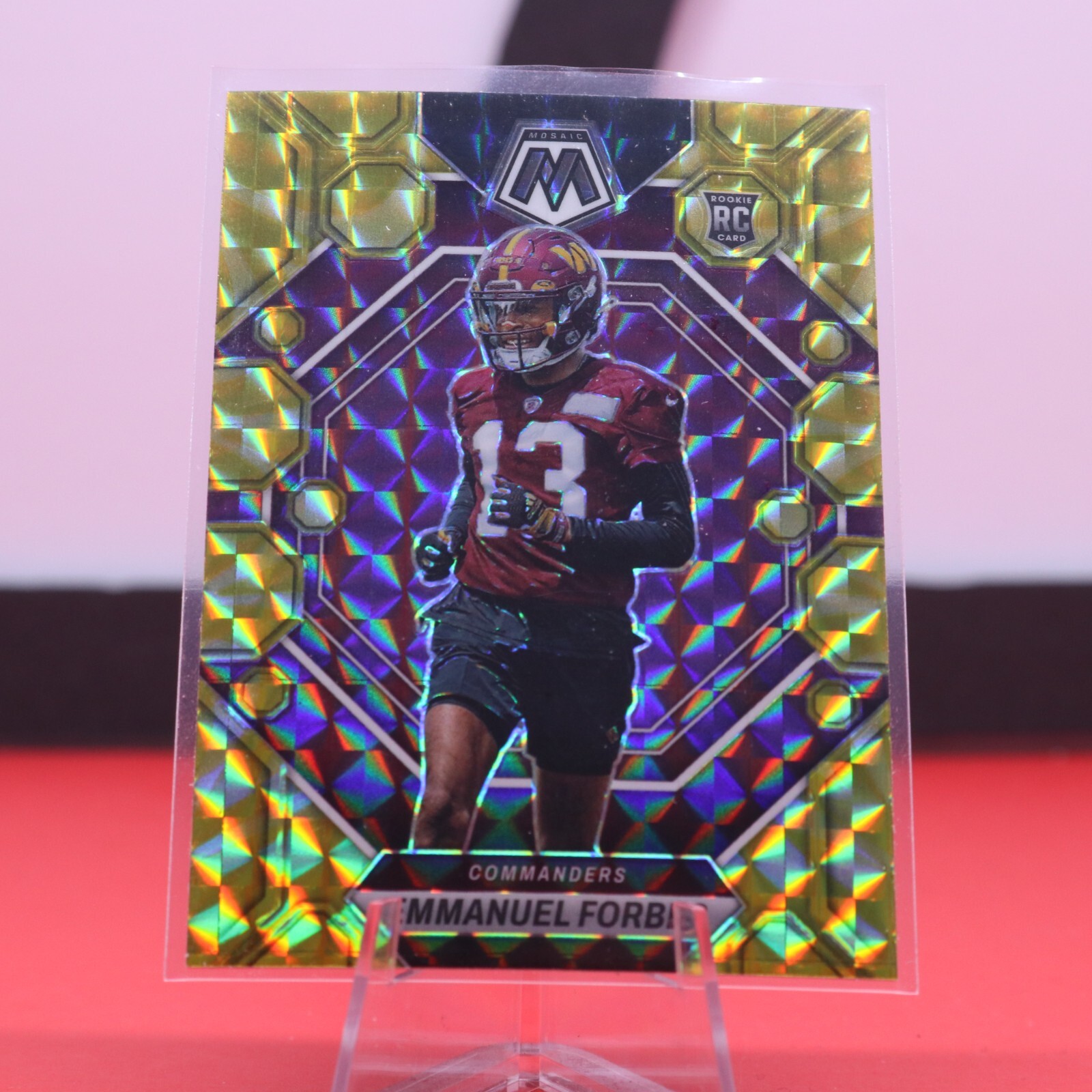 2023 Panini Mosaic Yellow Reactive 319 Emmanuel Forbes RC Rookie