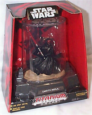 star wars darth maul titanium diecast model phantom menace