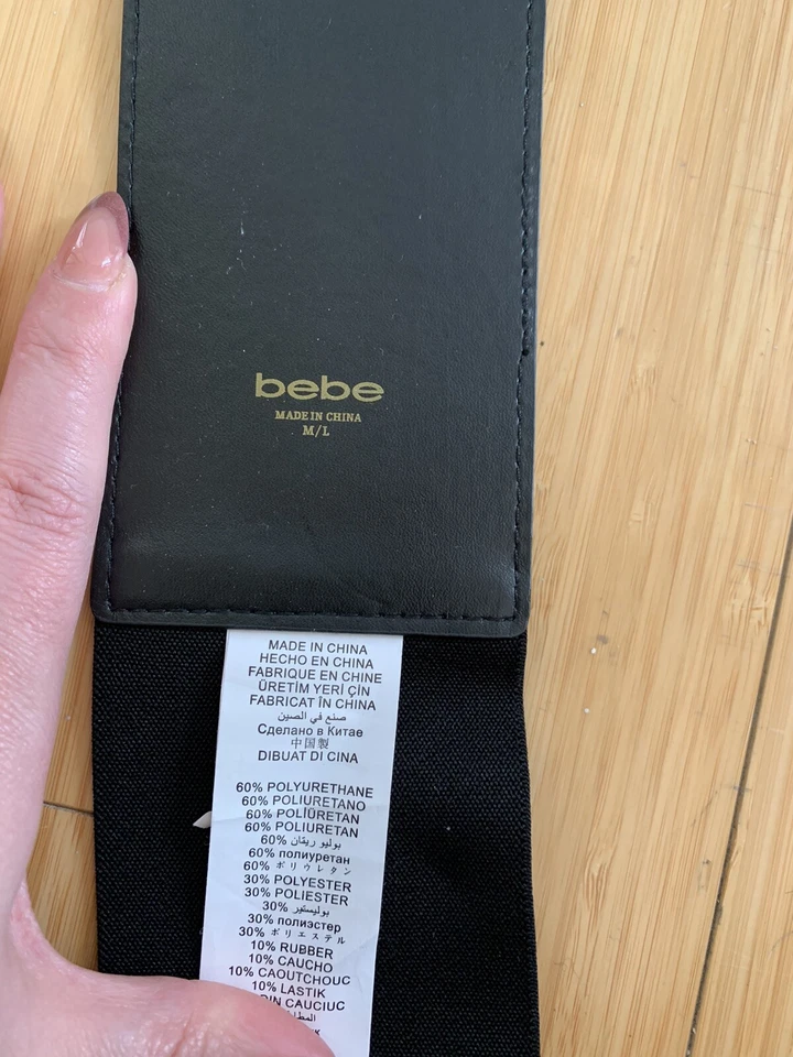 Cinturón Bebe Azul Turquesa Estampado Serpiente Imitación Cuero y Elástico M/L Foto 4 de 4