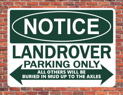 LANDROVER PARKING ONLY ~ SIGN ~ land rover defender discovery classic ...