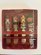 Set of 4 Boston Warehouse Stainless Steel Spreaders Knives