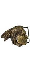 Native American Indian Chief Hippie Western Cowboy Vintage Belt Buckle Spec-cast
