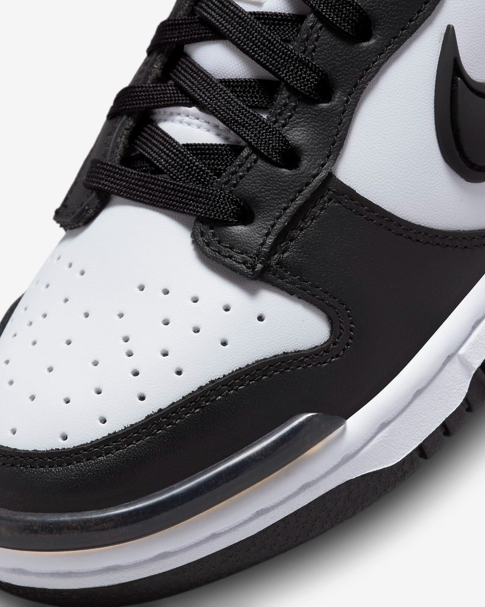 Nike Women's Dunk Low Twist Sneakers Shoes Black/White DZ2794-001