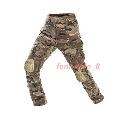 Men Military Tactical Green Camouflage Cargo Pant Trouser with Knee Pads Uniform - 第 21/33 張圖片