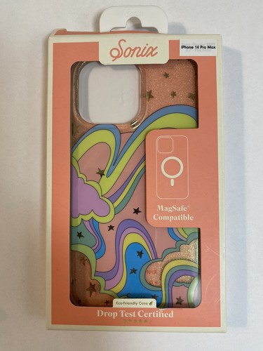 iPhone 14 Pro Max Pastel Rainbow Hard Shell Phone Case Cute Trending New - Picture 2 of 3
