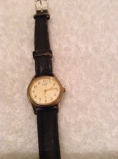Citizen Watch Gold Tone leather Band 6031 S19163
