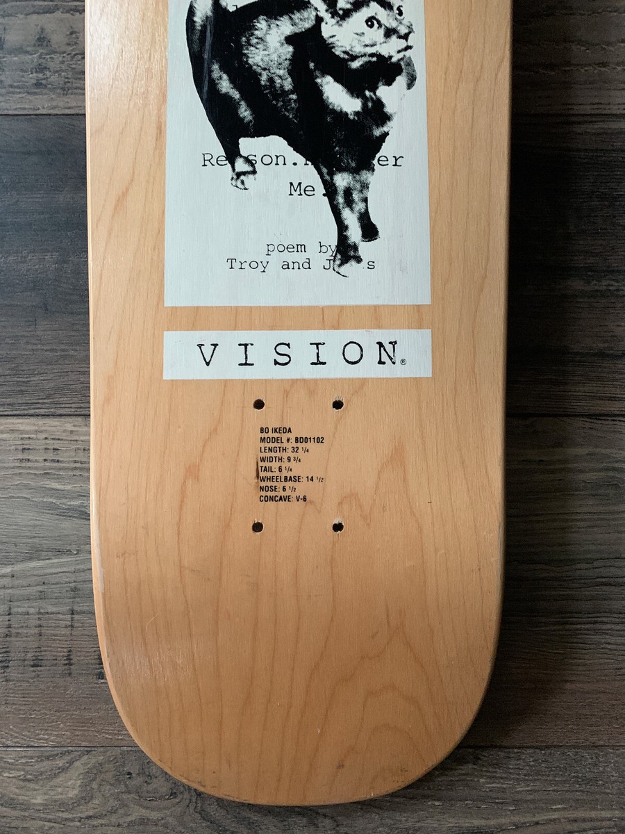 VISION SKATEBOARD DECK BO IKEDA - 1991 NOS VINTAGE RARE GONZALES