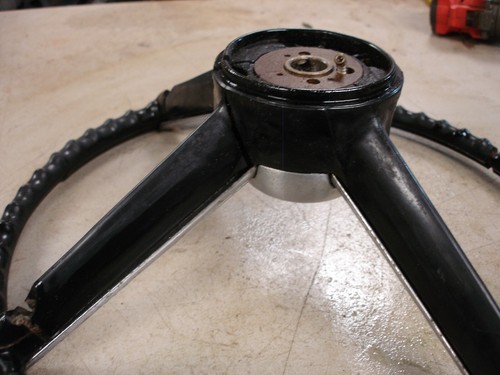1967 1968 Pontiac GTO LeMans Tempest Firebird Black Steering Wheel Assembly GM - Picture 12 of 13