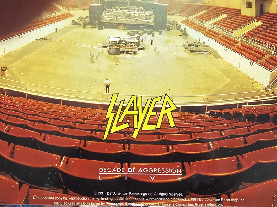 Slayer-Decade Of Aggression 2xVinyl Live (Def American Records 1991) VG+NM- - Bild 3 von 4