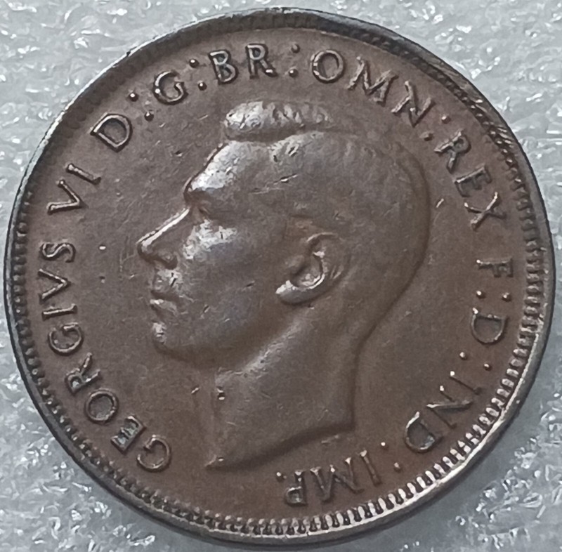 1948 Half Penny Australia Nice Coin Item # 1489.