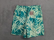 Puma Essential Palm Resort Graphic, Swim Trunks Shorts Green Men's Size Large