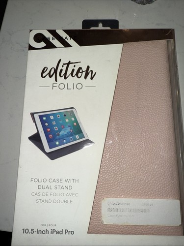 Case Mate Faux Leather Edition Folio Case for Apple iPad Pro 10.5" - Rose Gold