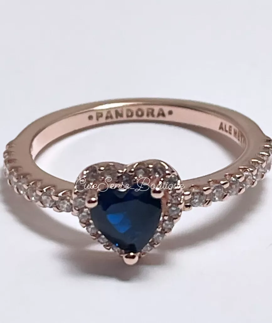 PANDORA : Sparkling Elevated Heart Ring - Annies Hallmark and