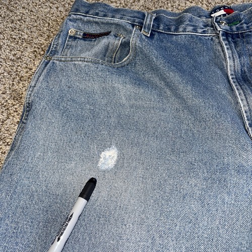 Tommy Hilfiger Vintage Jeans Mens 38x34 (38x32.5) Carpenter Baggy Loose Skater - Picture 3 of 19