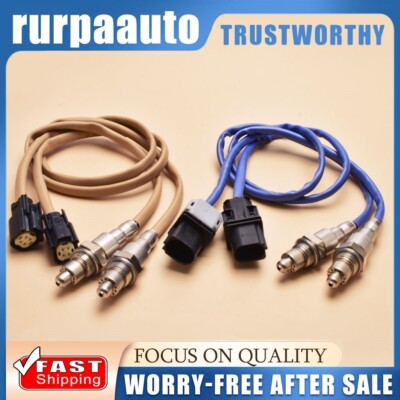 Set of 4 Motorcraft Oxygen Sensor for 2011-2014 Ford F150 Pickup V6 3.5L Turbo