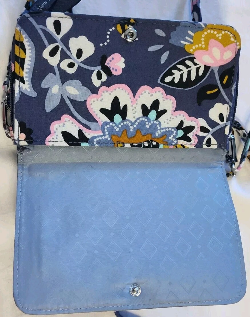 Vera Bradley Charmont Meadow RFID 3 In 1 Crossbody Bag Women's Purse Tote Crisp*