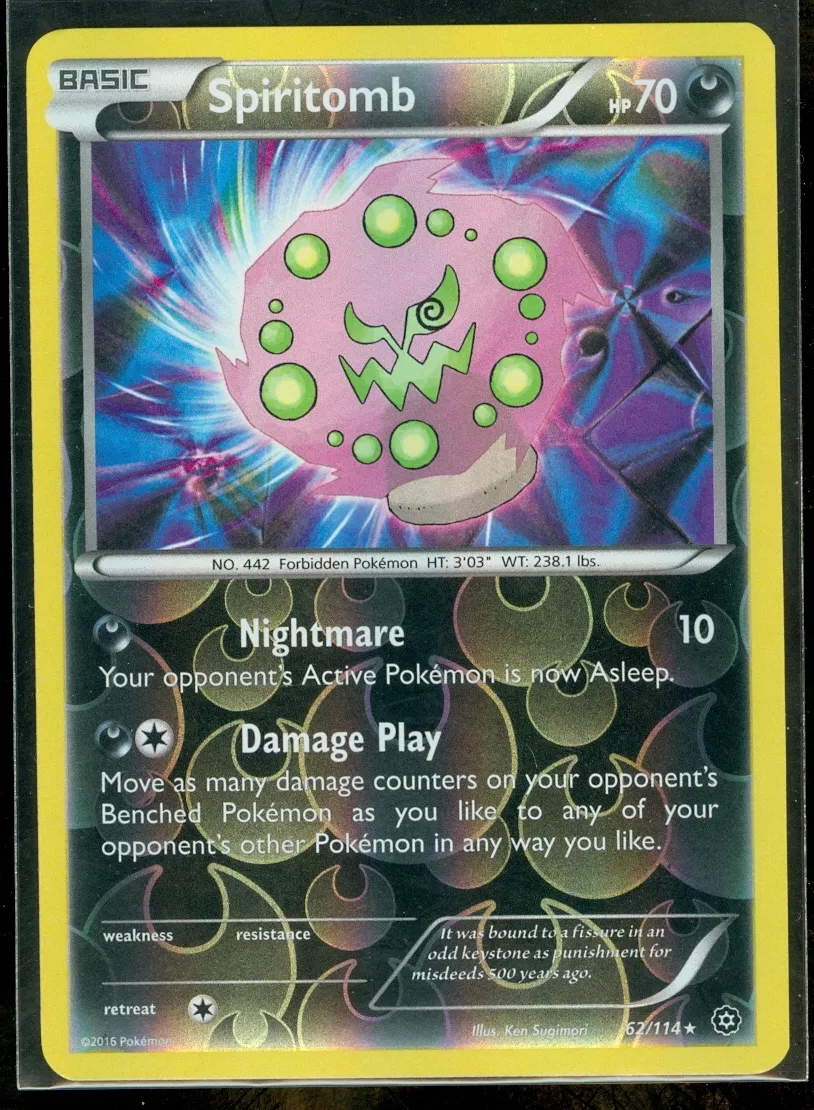 Mavin  Pokemon TCG Steam Siege - Spiritomb 62/114 (Reverse Holo)