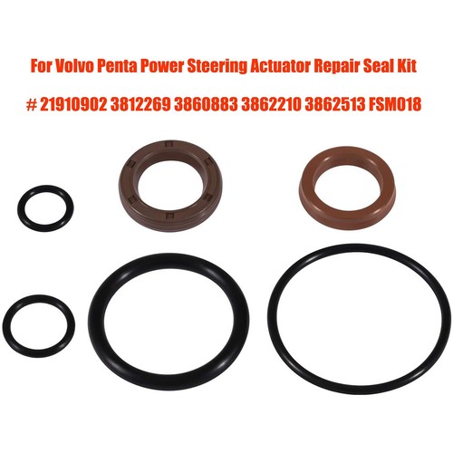 For Volvo Penta Power Steering Actuator Repair Seal Kit 3812269 3860883 3862210 - Picture 8 of 17