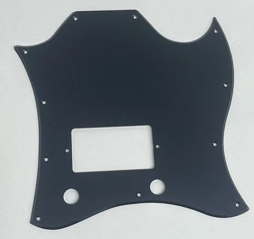 Guitar Pickguard For Gibson SG Standard Single Humbucker,1 Ply Acrylic Black