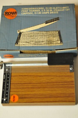 Rowi 1528 print trimmer for 15cm / 6'' paper. NOS 