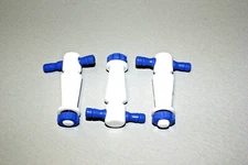 3X Synthware striaght bore PTFE stopcock plug bore size 6 mm, Plug Size: 16/35