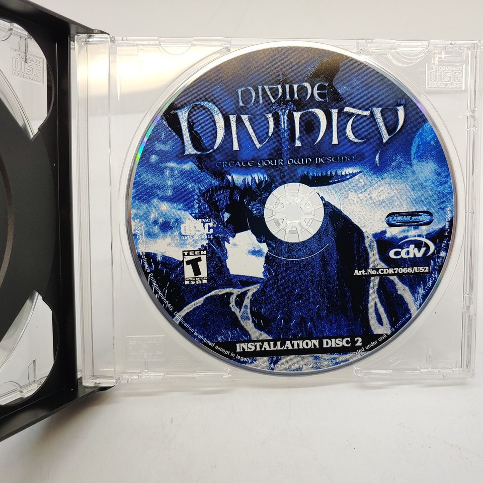 Divinitus Cd Divine Divinity PC Game DVD Rom Installation Disc 1 & 2 Only 2002 | eBay