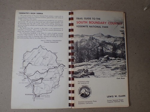 Rare Trail Guide to The South Boundary Country Yosemite National Park 1955 Clark - Picture 12 of 13