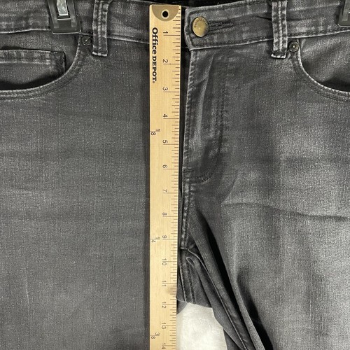 Calvin Klein Jeans Women's Jeans Size 12 Stretch 36x30 Mid Rise Skinny Black - Picture 8 of 10