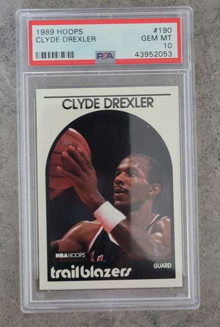 1989 Hoops #190 Clyde Drexler PSA 10 Portland Trailblazers (UCSC_D)