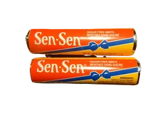 Old VINTAGE candy SEN SEN mints licorice breath freshener mint SUGAR FREE ROLLS