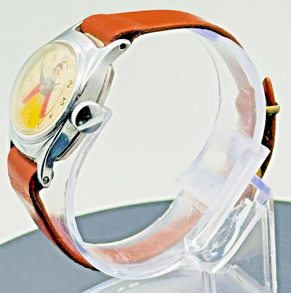 Rare Vintage 1950’s Ingersoll US Time Snow White Wind Up Watch Red Cape Working - Image 2 of 4