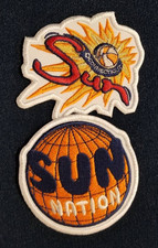 WNBA Connecticut Sun Embroidered Patch 2 pc. roughly 3" or so