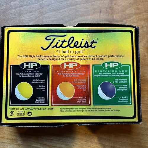 Titleist HP Tour SF Full Box mit 12 Golfbällen 2 Stück High Performance Neu Originalverpackt - Bild 4 von 6
