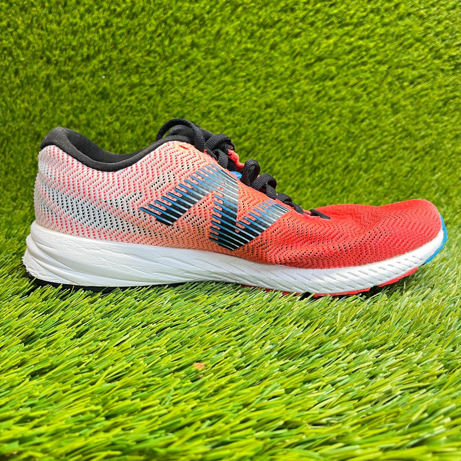 New Balance Racing 1400v6 Womens Size 7 Pink White Blue Running Shoes Sneakers thumbnail 4