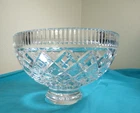 Waterford Killeen Crystal 8” Across Bowl, Glass lead crystal Footed