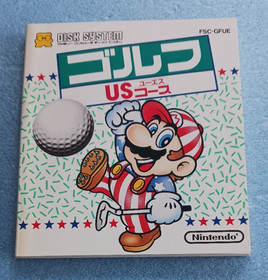 Golf US Course with Manual (+stickers) Nintendo Famicom Disk system Japan import