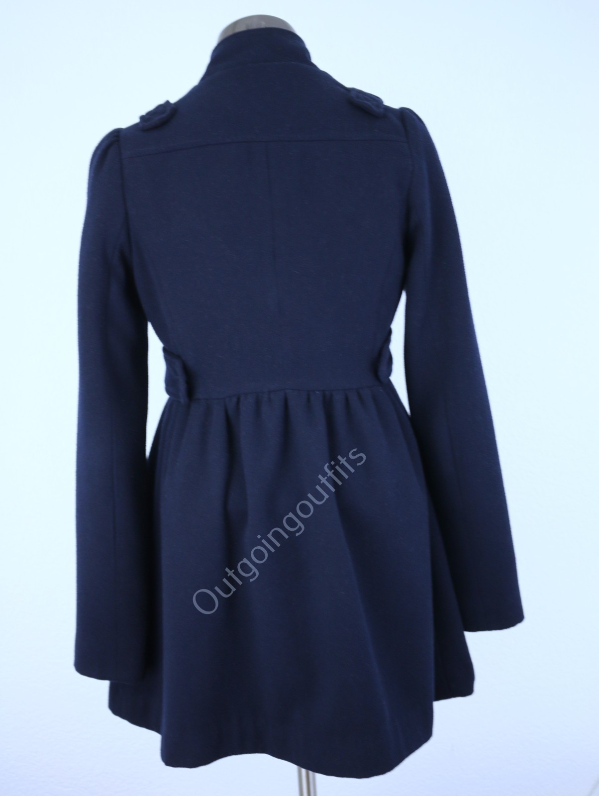 Iris Basic Women's Navy Peacoat  Jacket Size M - image 5