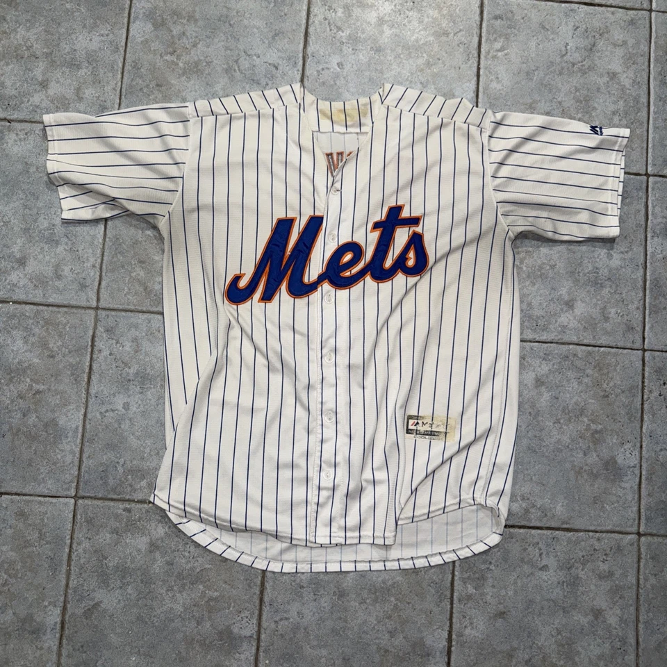 Majestic New York Mets Matt Harvey Джерси #33 размер большой белый в тонкую полоску - Изображение 2 из 2