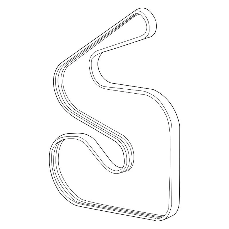 For Ram 3500 2011-2020 Mopar 04593852AB Serpentine Belt - Image 2 of 3